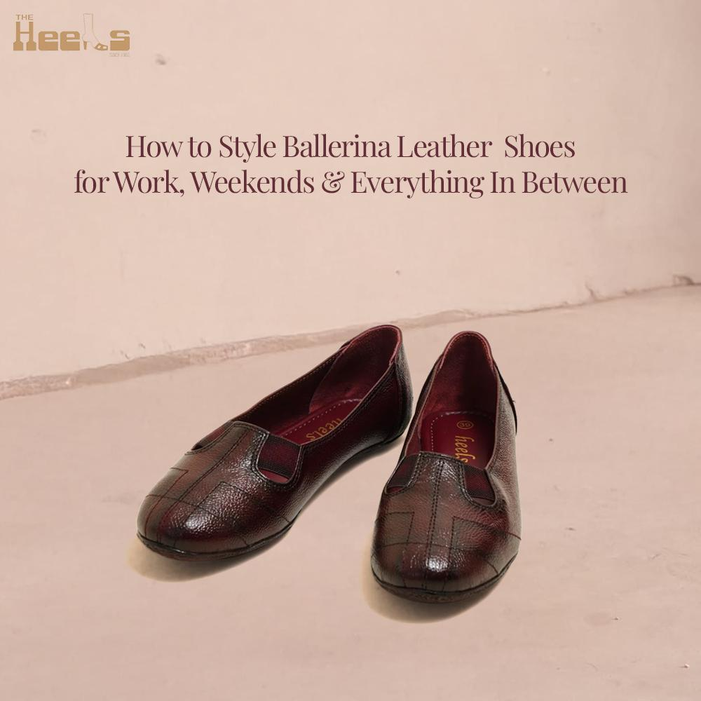 Ballerina Leather Shoes for Work