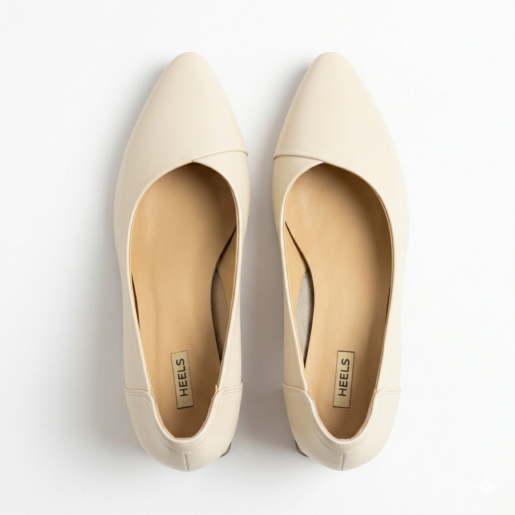 Emma Premium Leather Block Heel Pumps