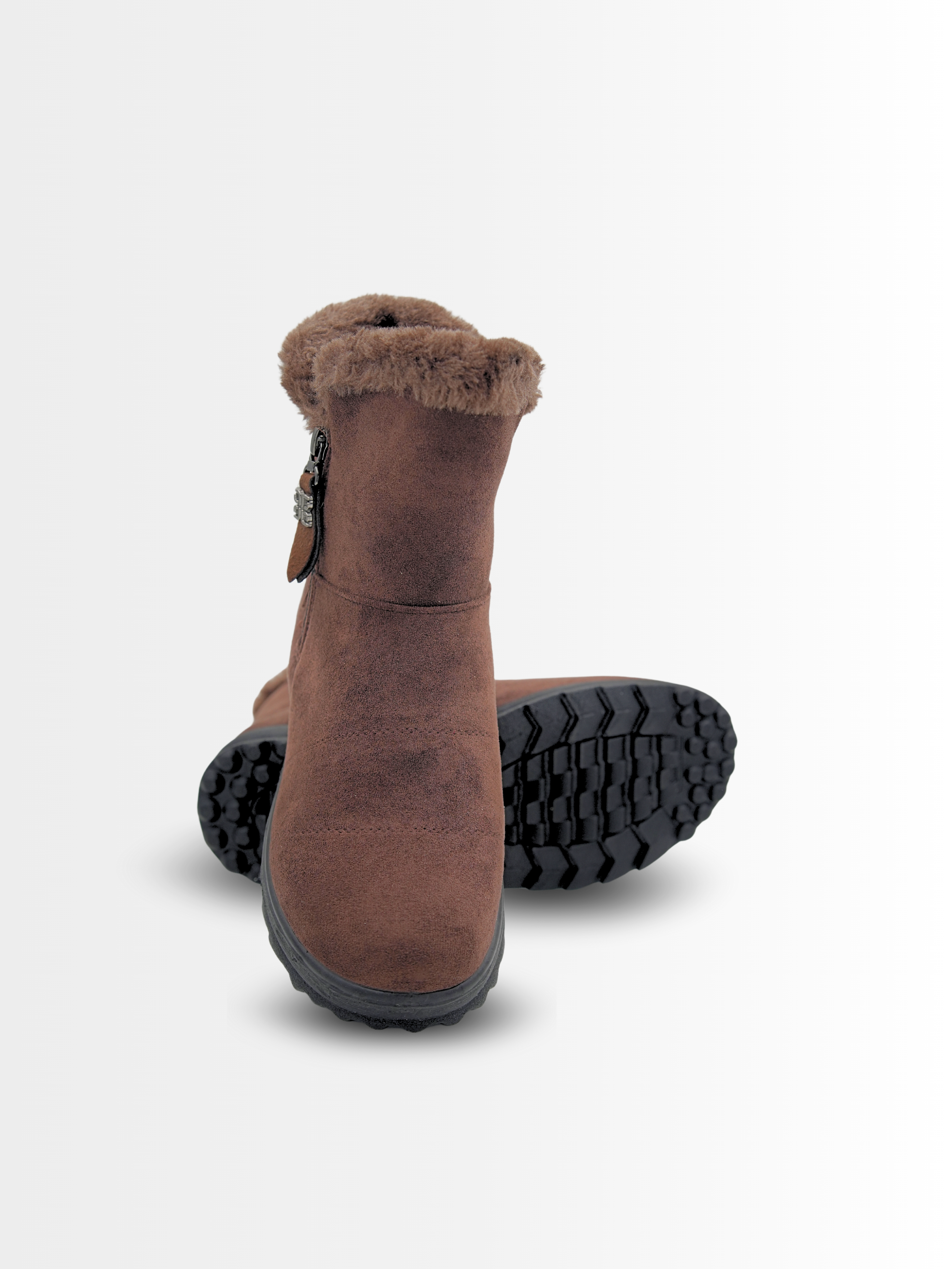 Blaire Suede Ankle Fur Boots