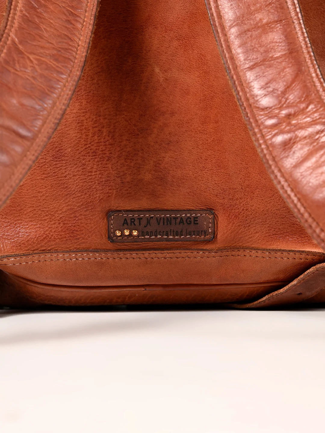 Samba : Real Leather Cognac Backpack