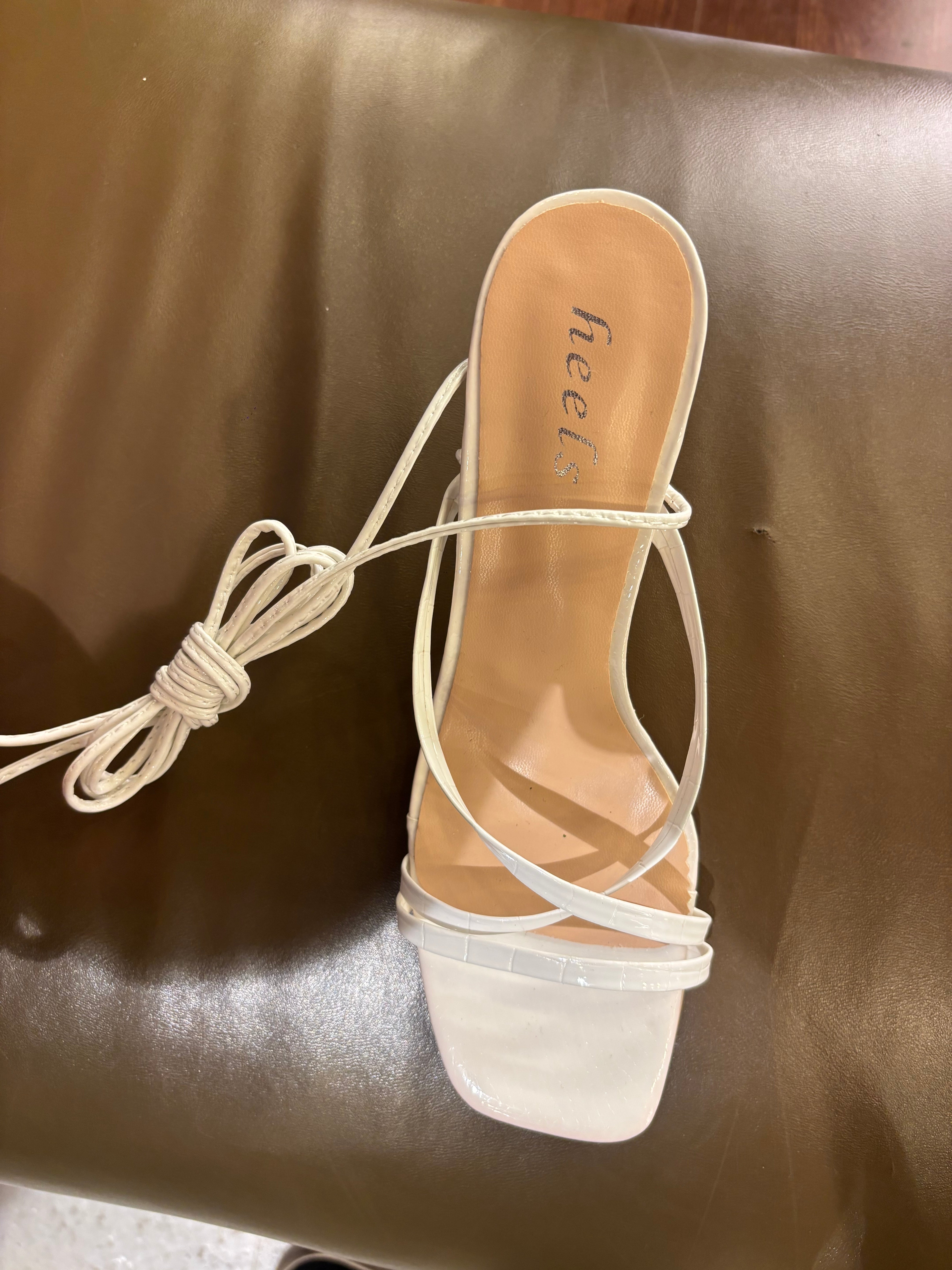 Lydia Tie Up Transparent Pencil Heels