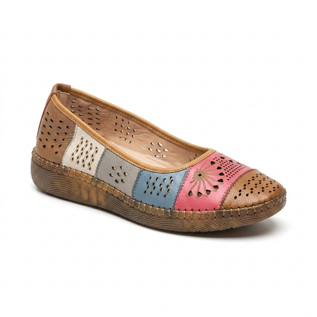 Melanie Premium Leather Multy Comfort Ballerinas