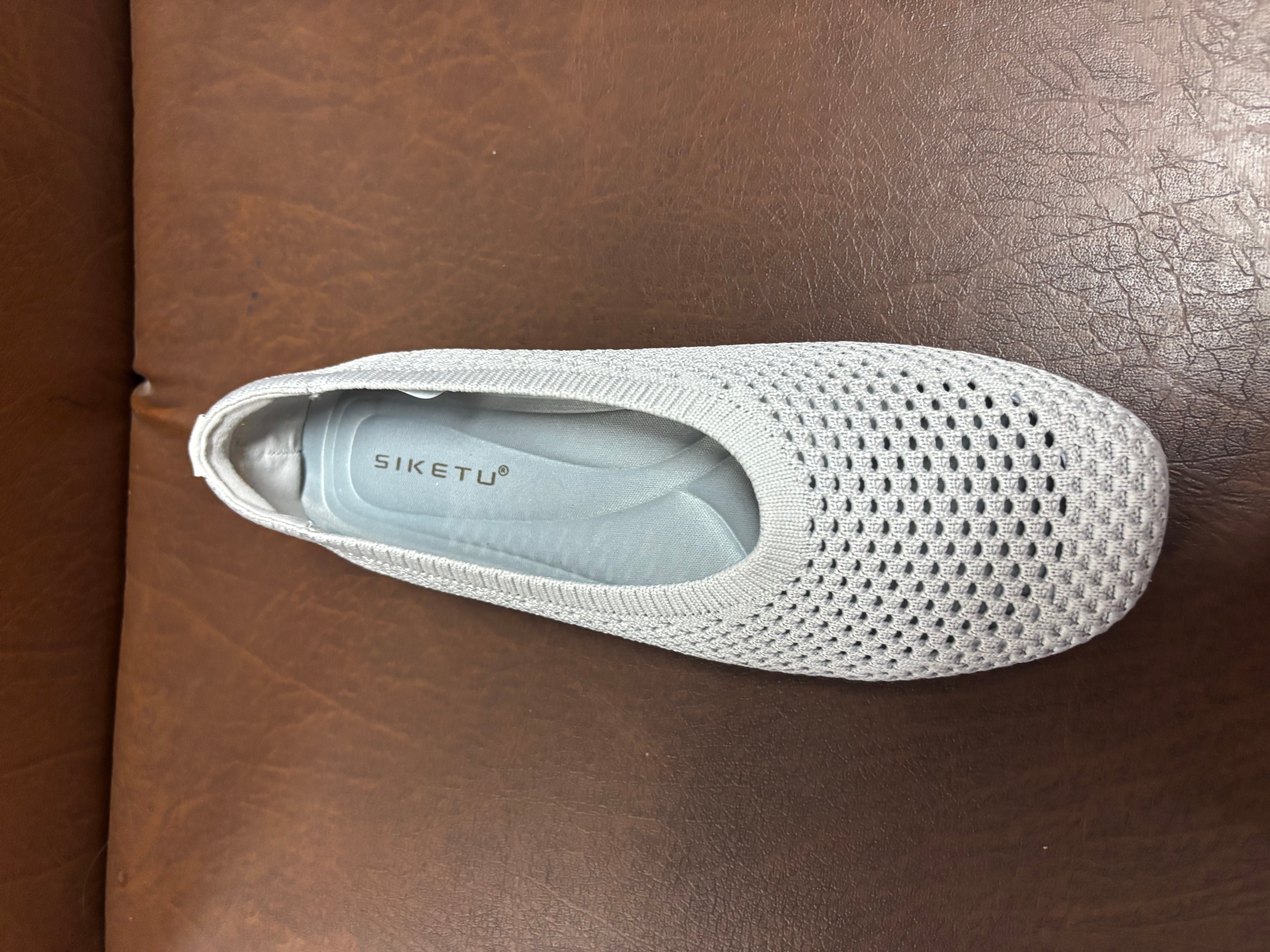 Grace Crochet Flat Flexi Comfort Ballerinas