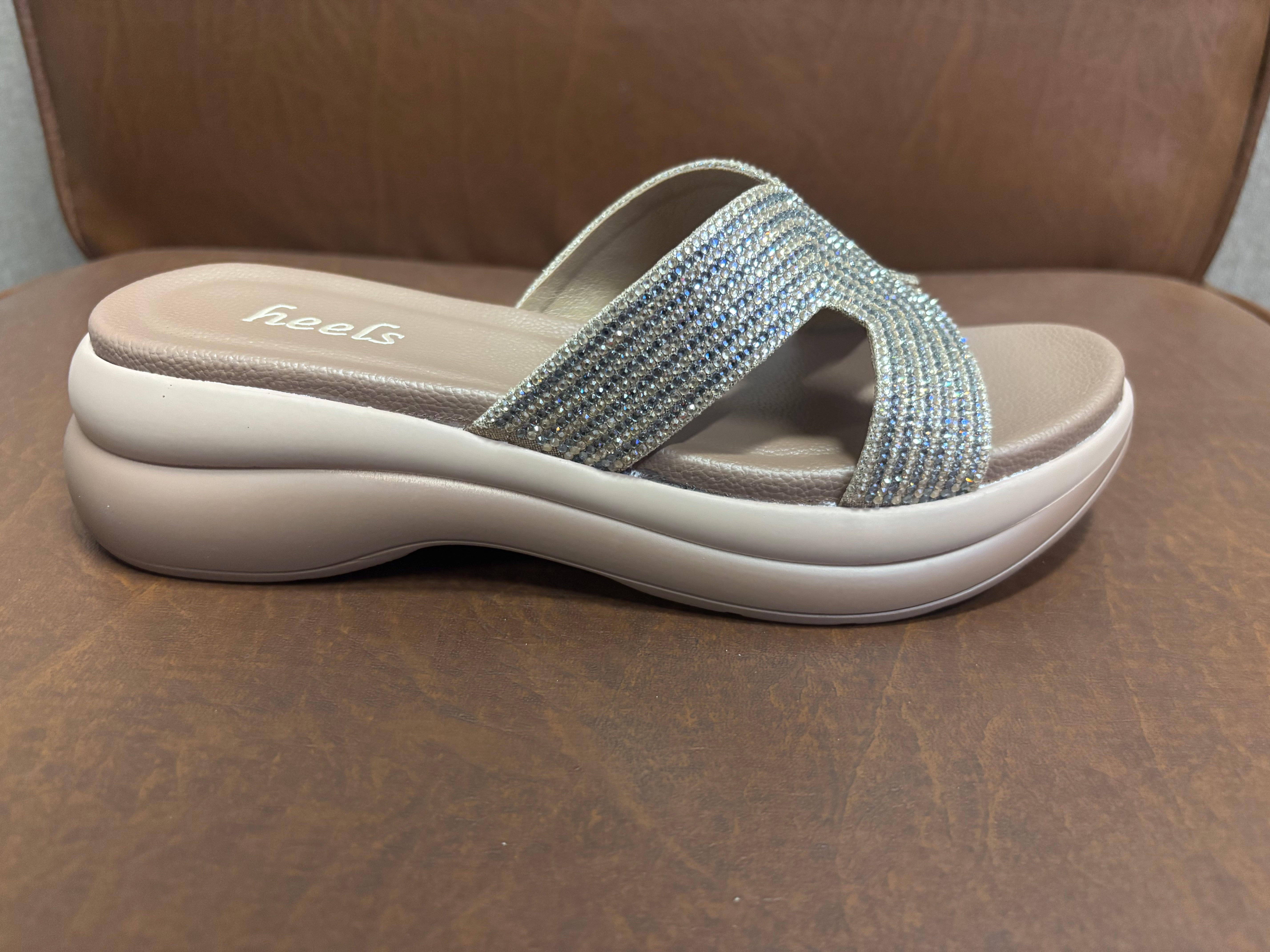 Dakota 2.0 Cushioned Chunky Bling Slippers
