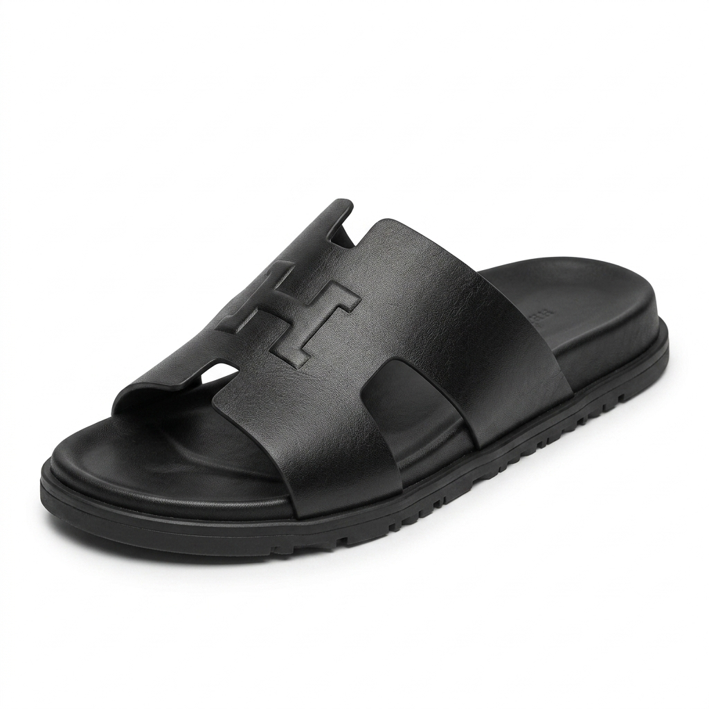 Morgan Premium Leather Sliders