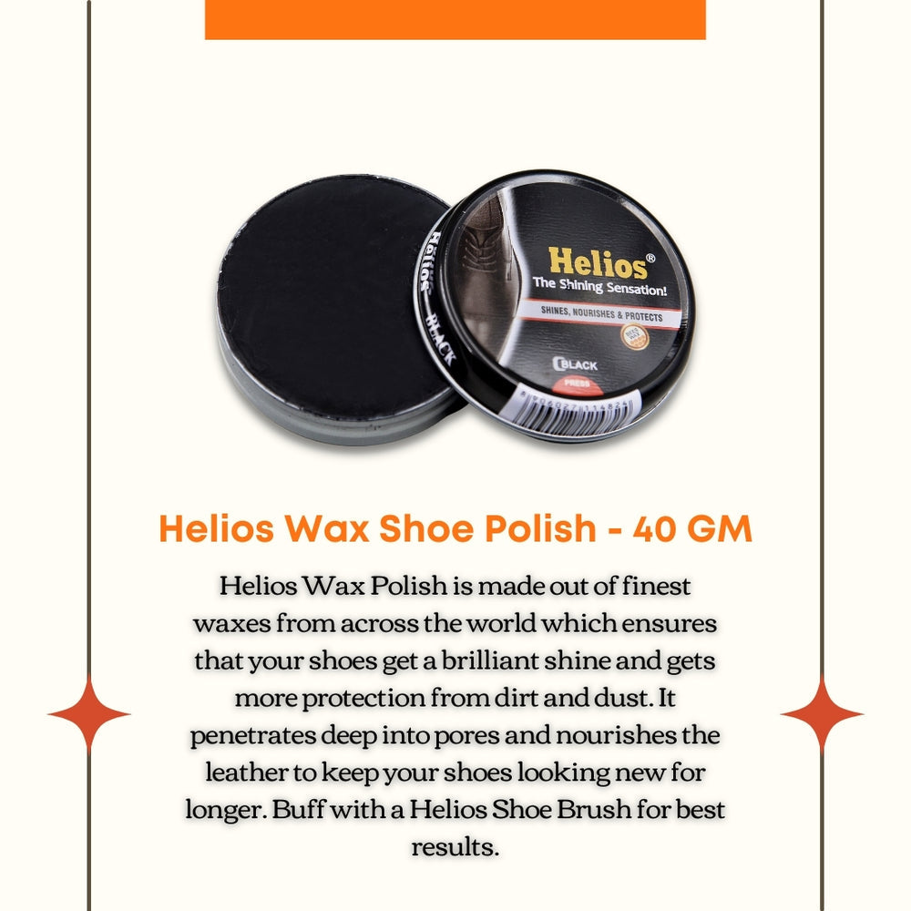 HELIOS WAX SHOE POLISH - 40 GM - The Heels India