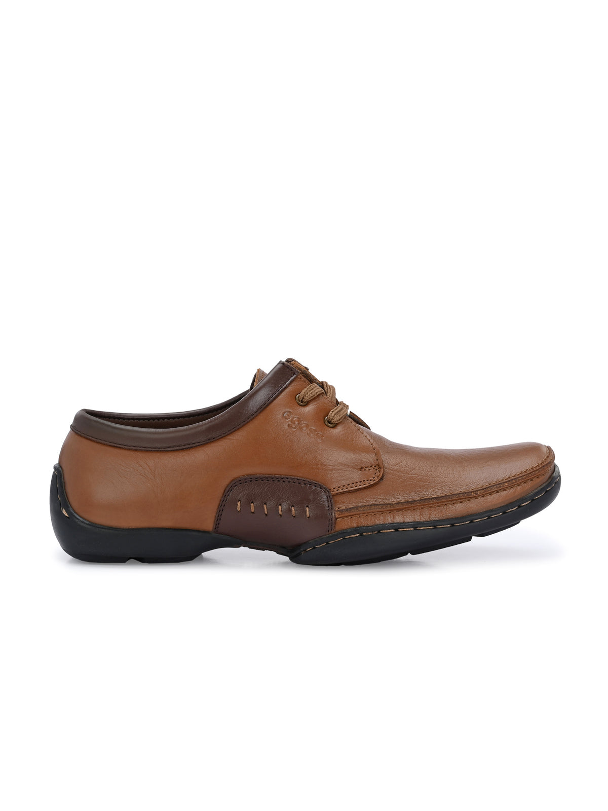 Isakov Leather Casual Stitched Derby Shoes