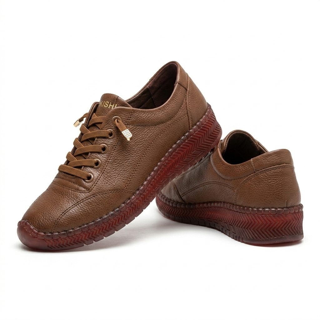 Serena Premium Leather Comfort Derby Lace Loafers