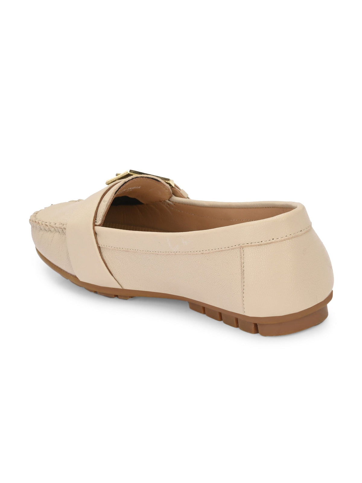 Kiya Buckled Leather Loafers