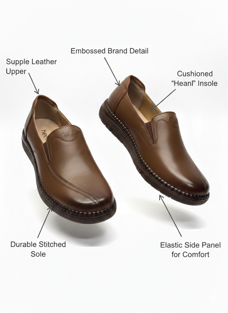 Hilary Premium Leather Cushioned Loafers - The Heels India