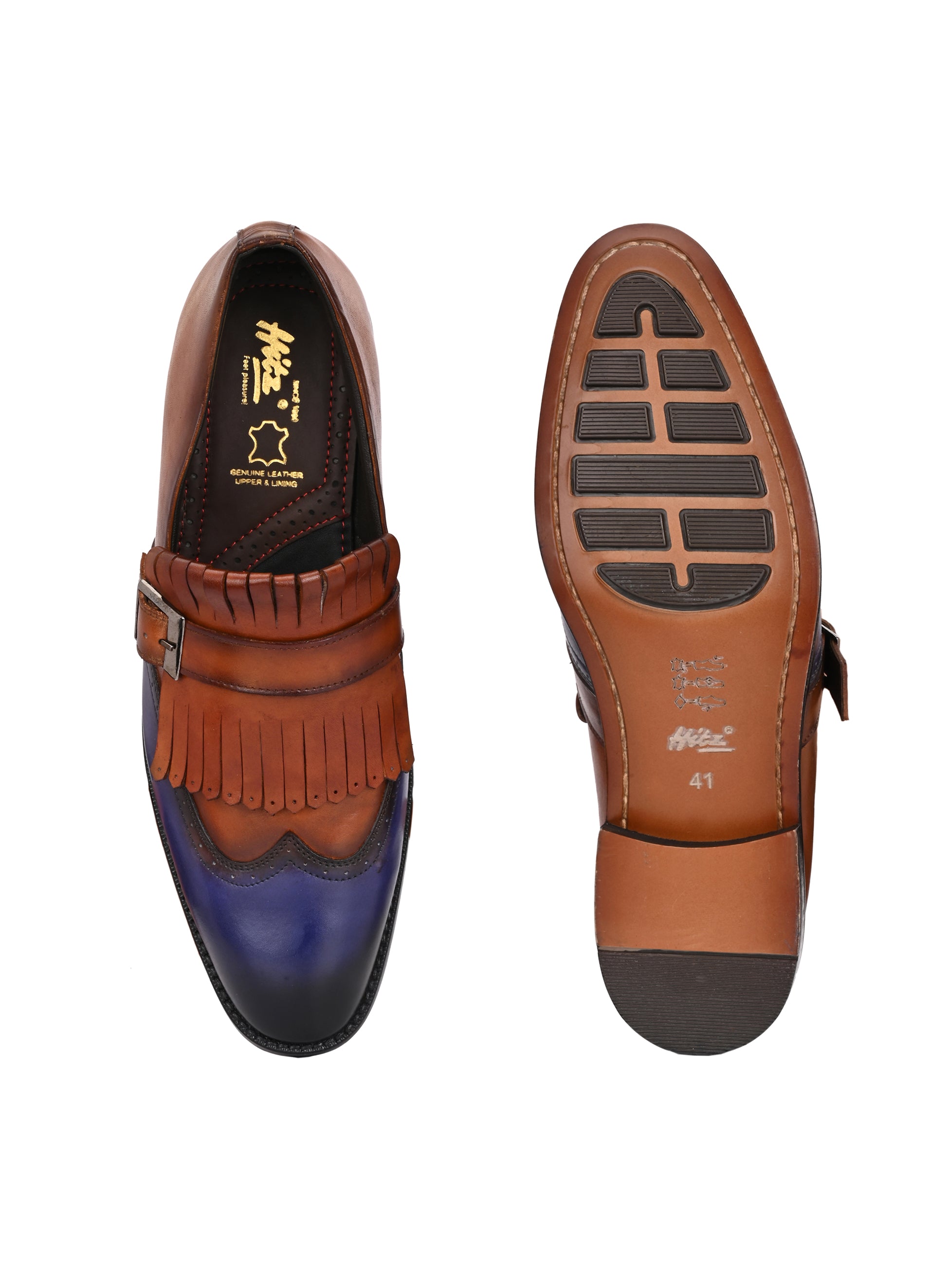 Marcello Semi Brogue Leather Shoes