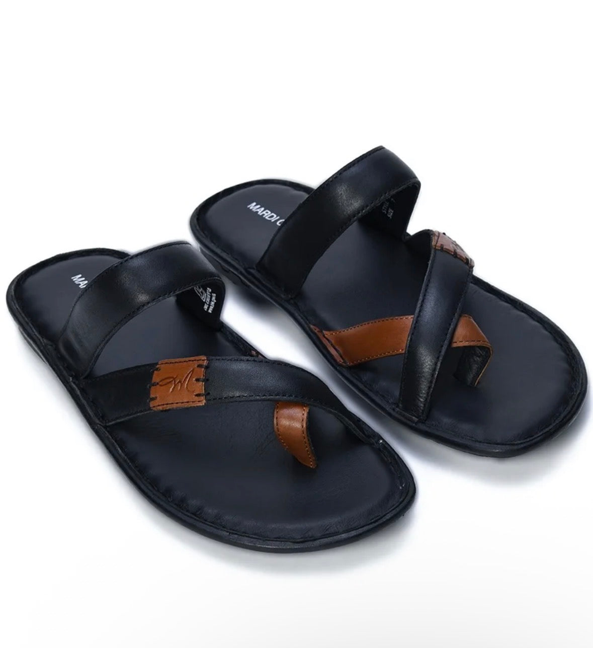 Brooks Thumb Leather Slippers - The Heels India