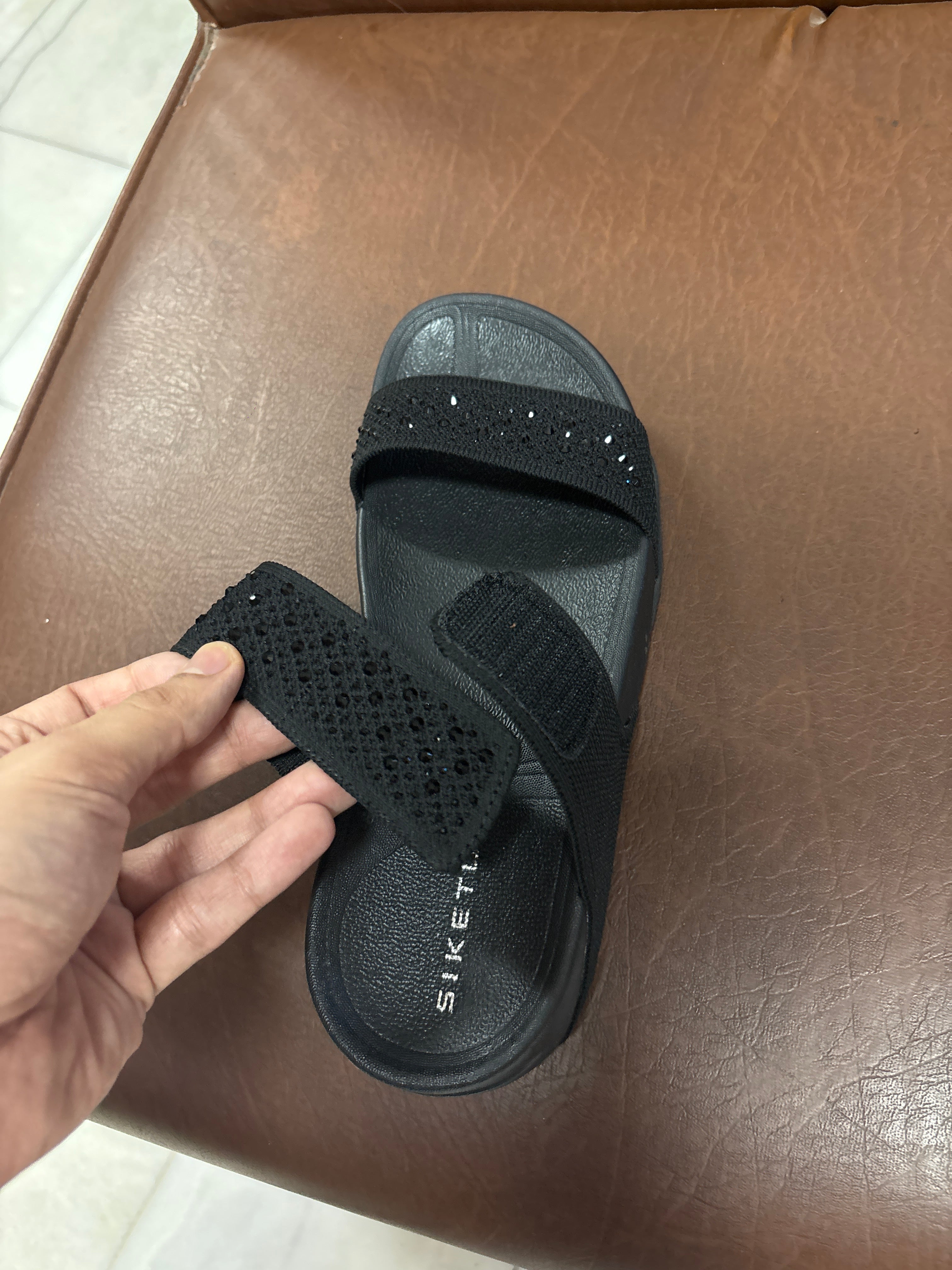 Sienna Cushioned Velcro Double Strap Sliders - The Heels India