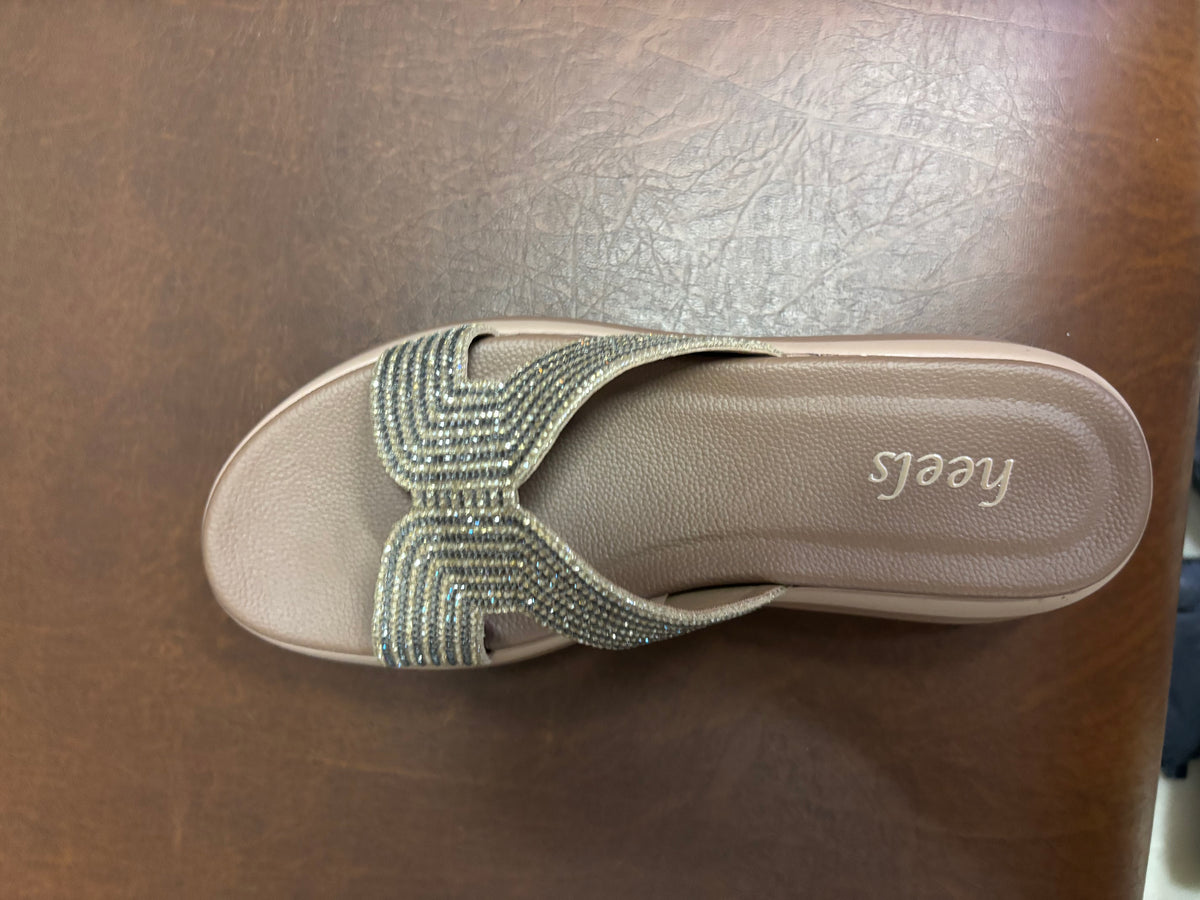 Dakota 2.0 Cushioned Chunky Bling Slippers