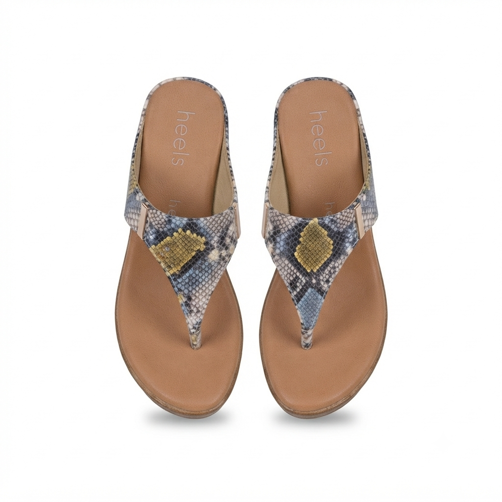 Margaret Comfort Slip On Wedge Platform Heel Slippers