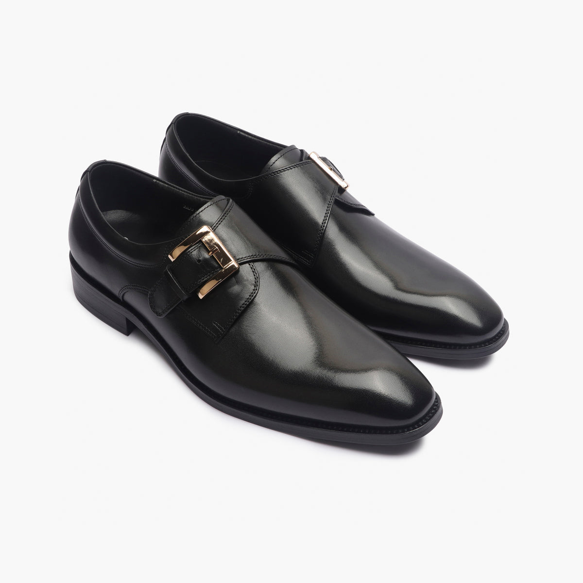 Lorelei Buckle Leather Monk Strap