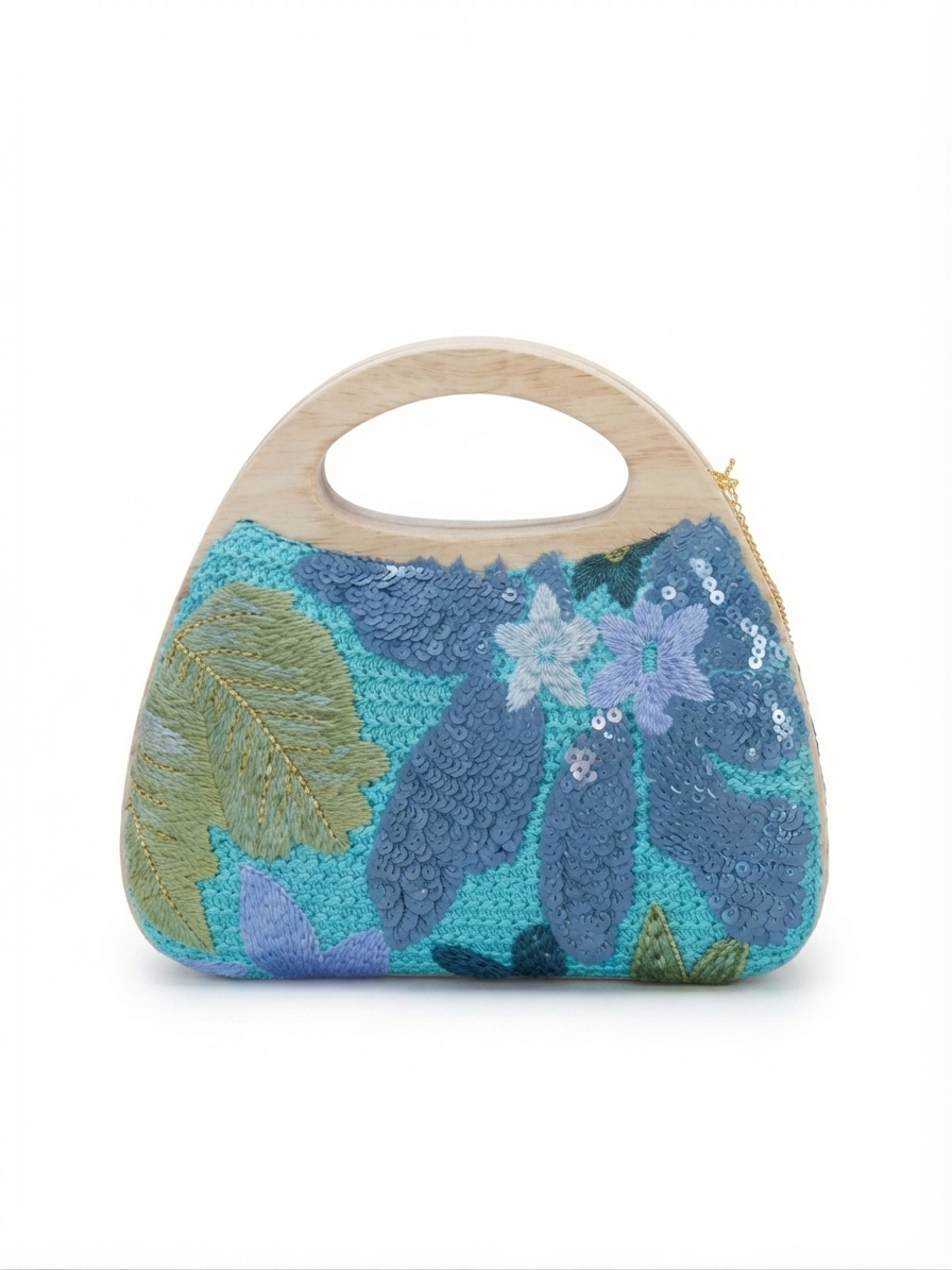 Crochet Wooden Box Sling Bags