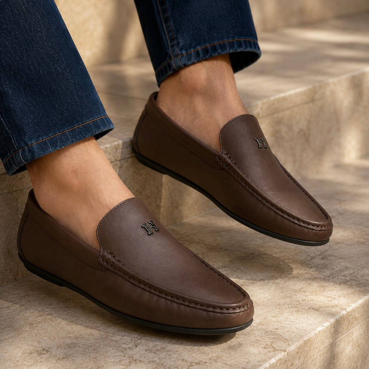 Henry Premium Leather Driving Loafers