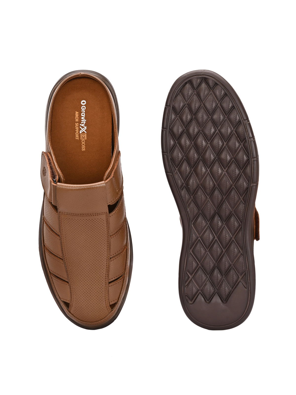 Ottavio Zero Gravity Leather Velcro Mules