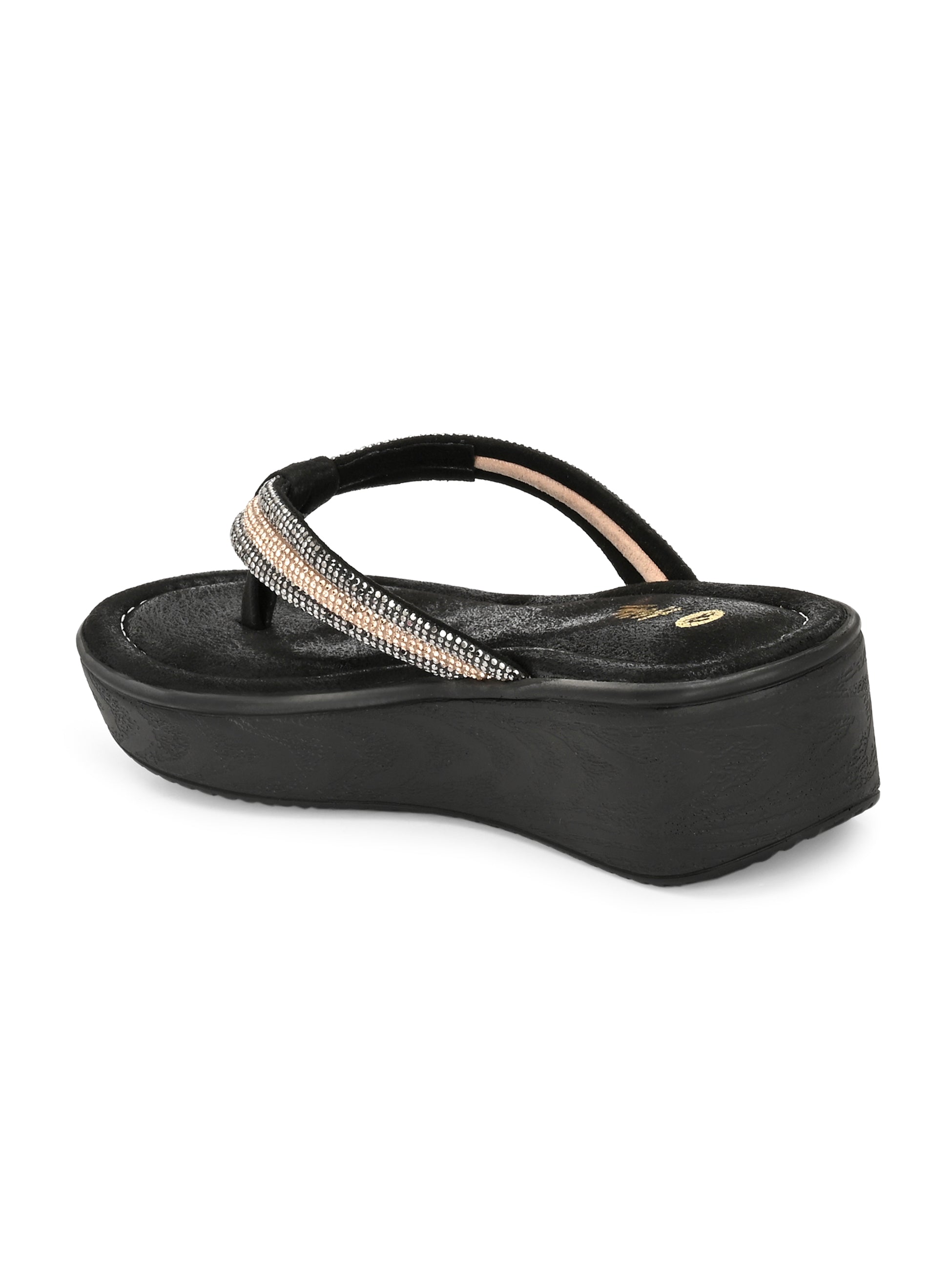 Creselle Bling Wedge Slippers