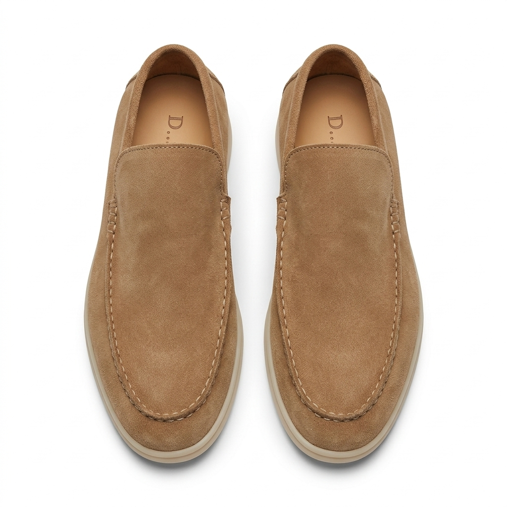 Alonso Premium Suede Leather Slip-On Loafers