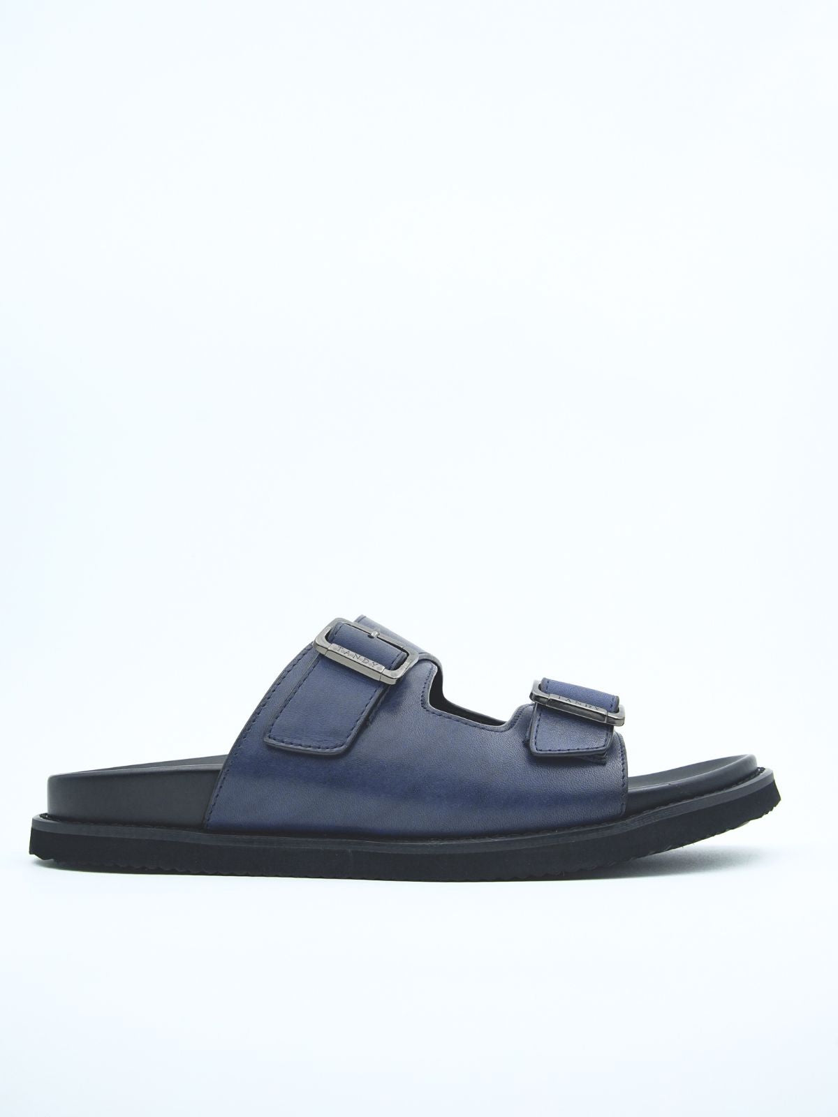 Kai Leather Double Strap Sliders