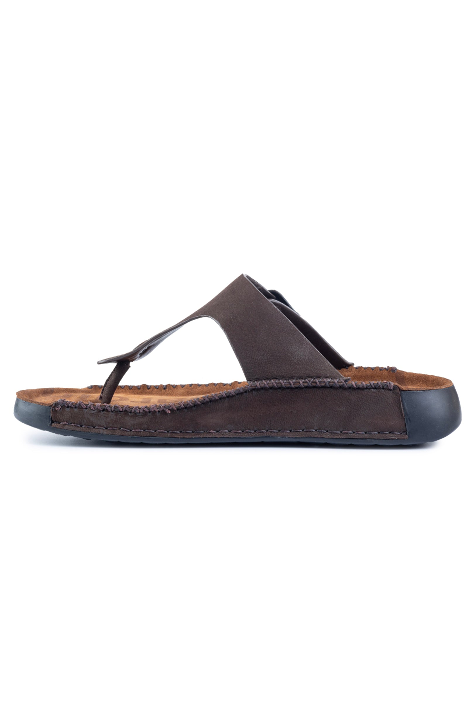 Birk Leather Slippers Coffee - The Heels India