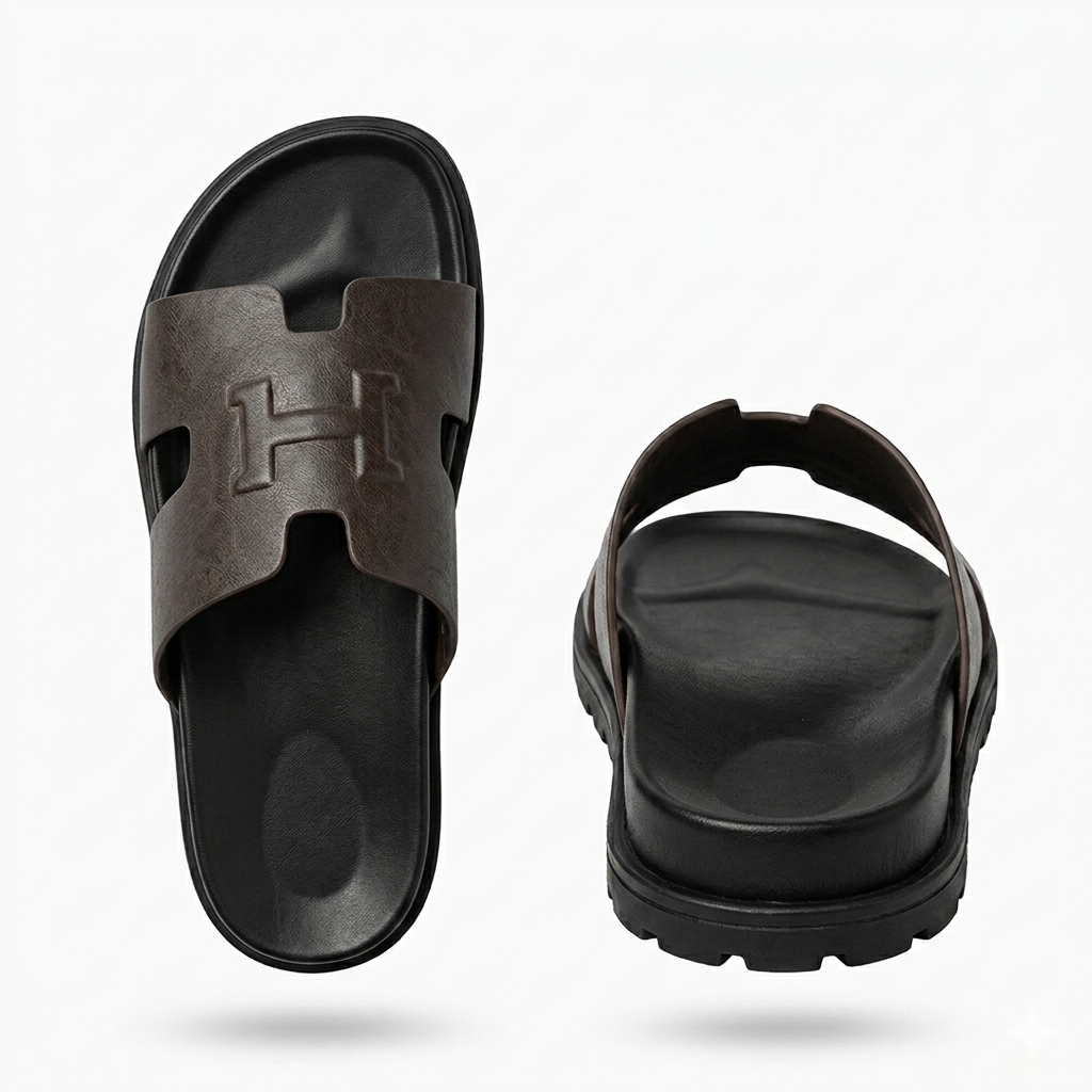Morgan Premium Leather Sliders