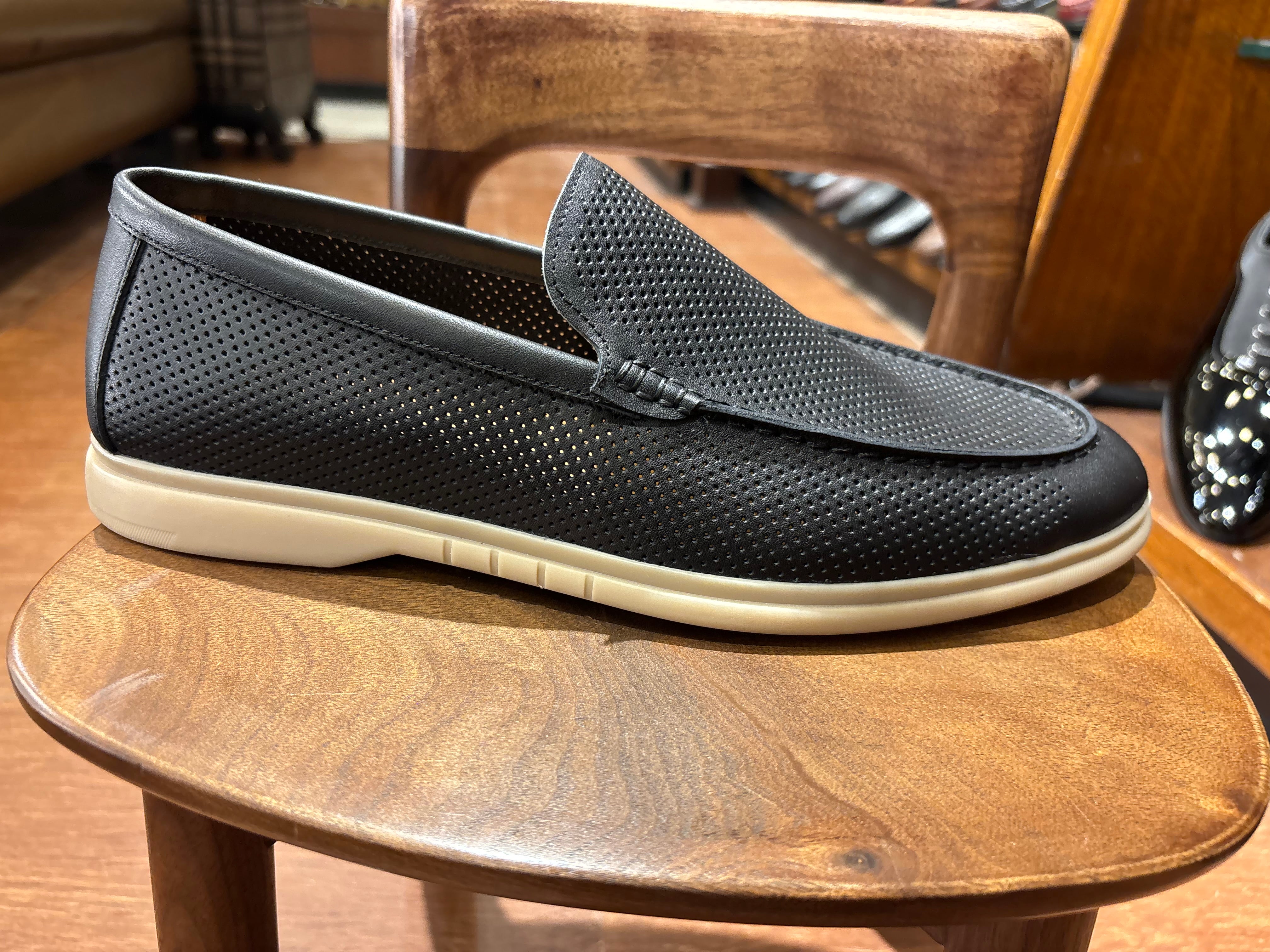 Jude Premium Perforated Leather Slip-On Loafers