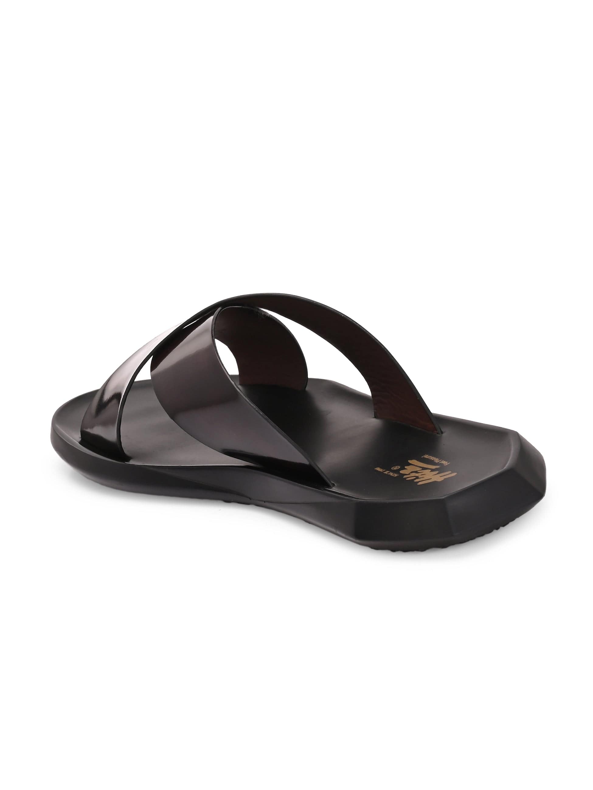 Rocha Cross Leather Slippers