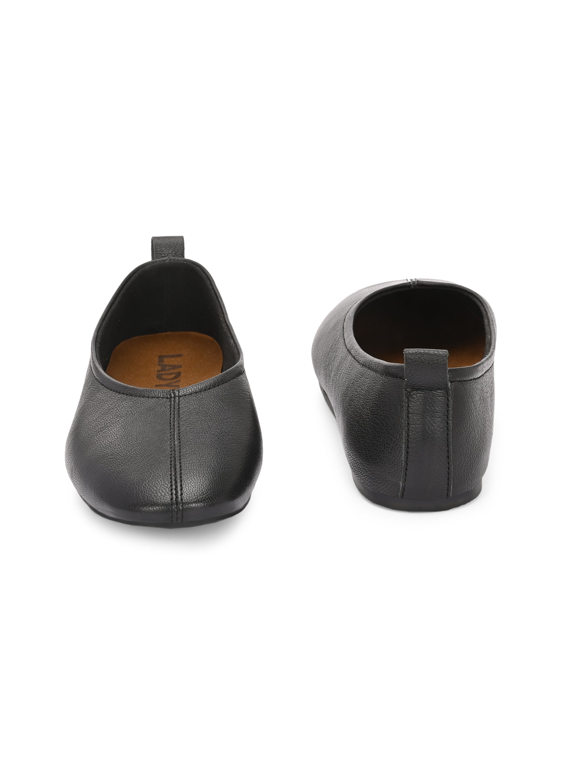 Renova Leather Cushioned Ballerinas
