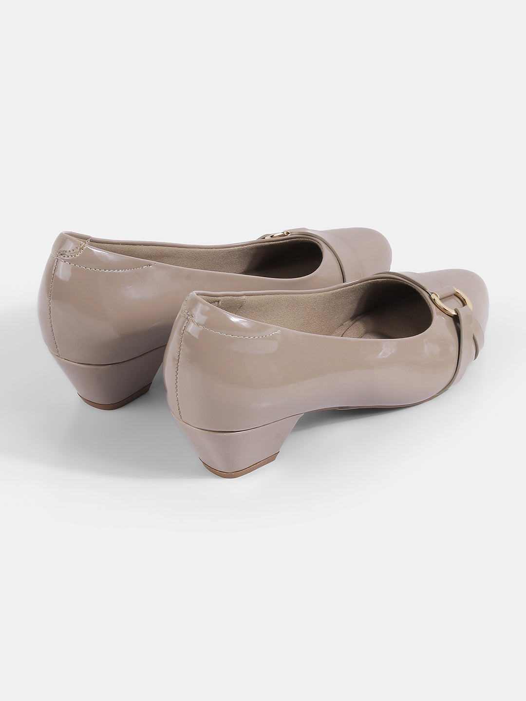 Dorema Patent Block Ballerinas