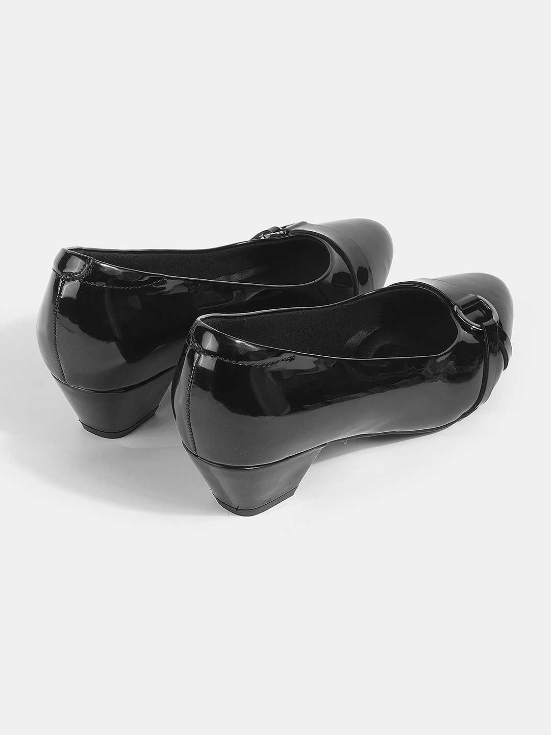 Dorema Patent Block Ballerinas