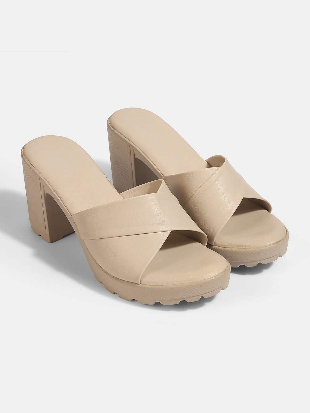 Belinda Casual Chunky Block Heel Peep Toes - The Heels India