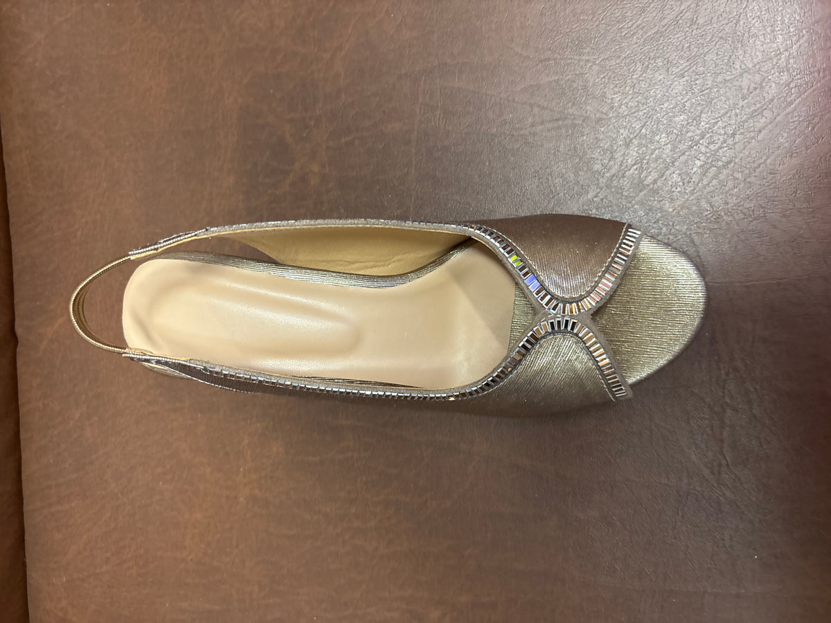 Anais Fancy Bling Peep Toe Block Heel Sandals