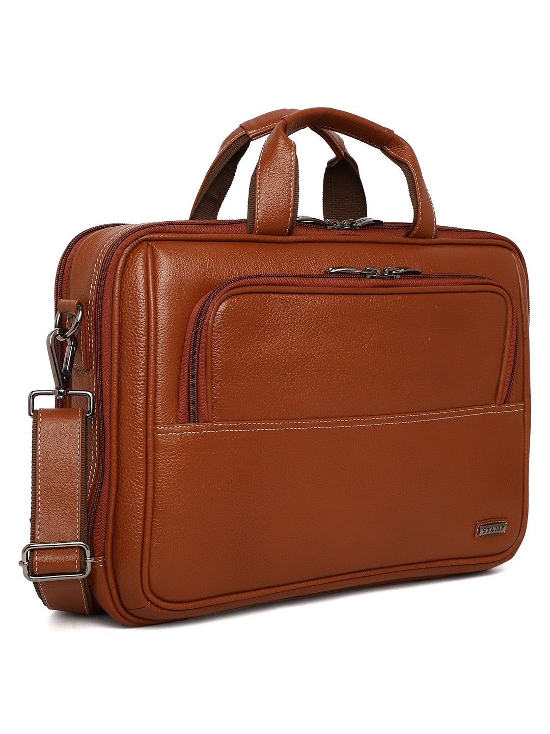 Damian Leather Laptop Bag - The Heels India