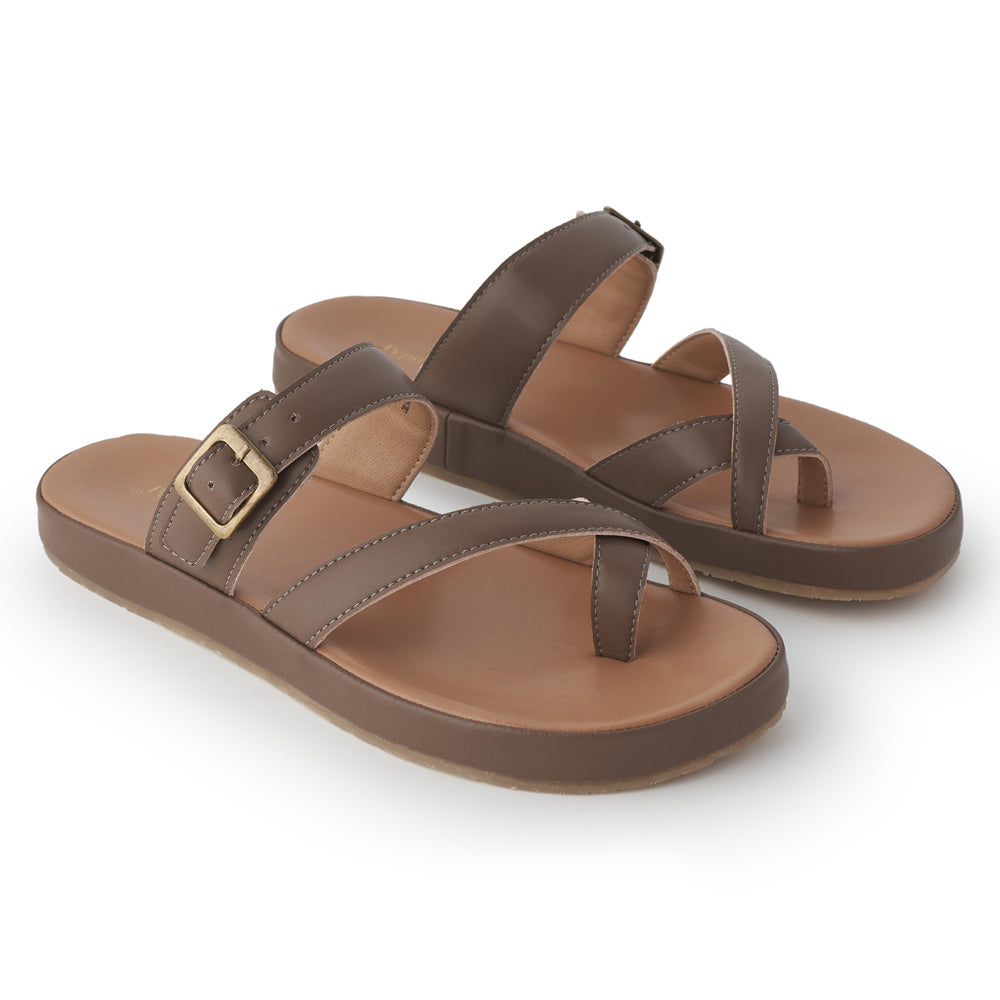 Celine Cushioned Thumb Slippers - The Heels India