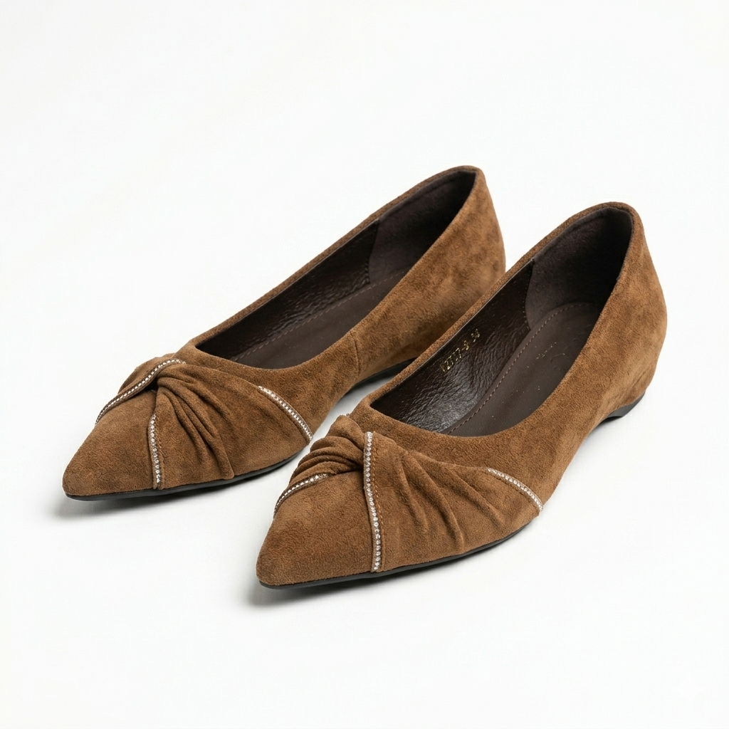 Sloane Wedge Suede Swirl Ballerinas
