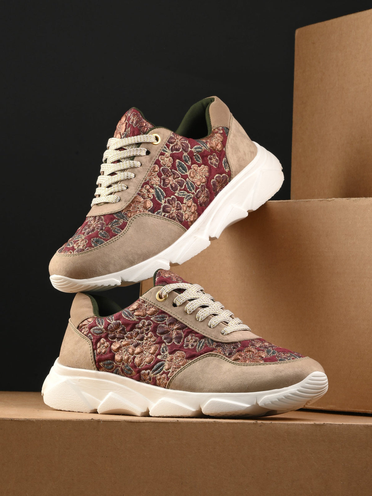 Cotton Ethnic Sneakers - The Heels India