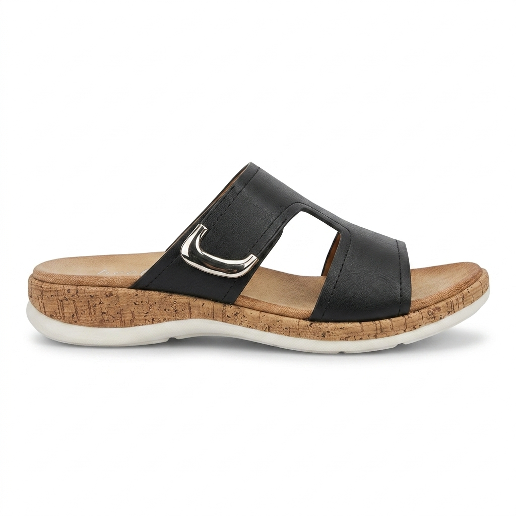Belinda Comfort Slippers – Cushioned Velcro Strap