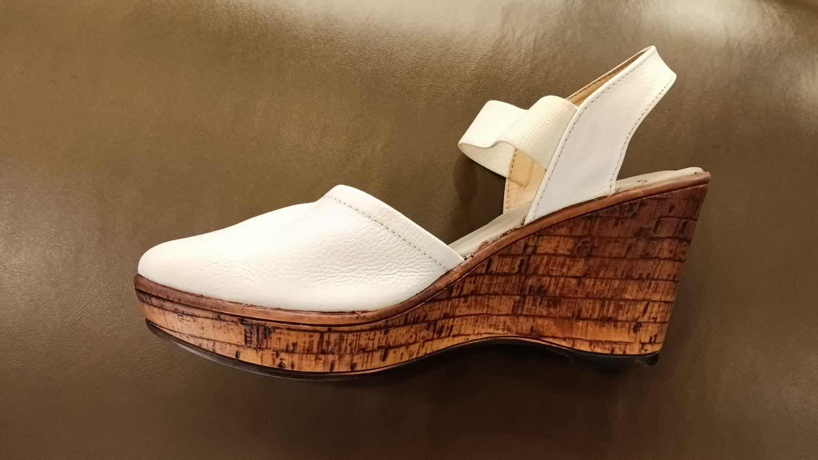 Jess Leather Platform Wedge Heel Sandals