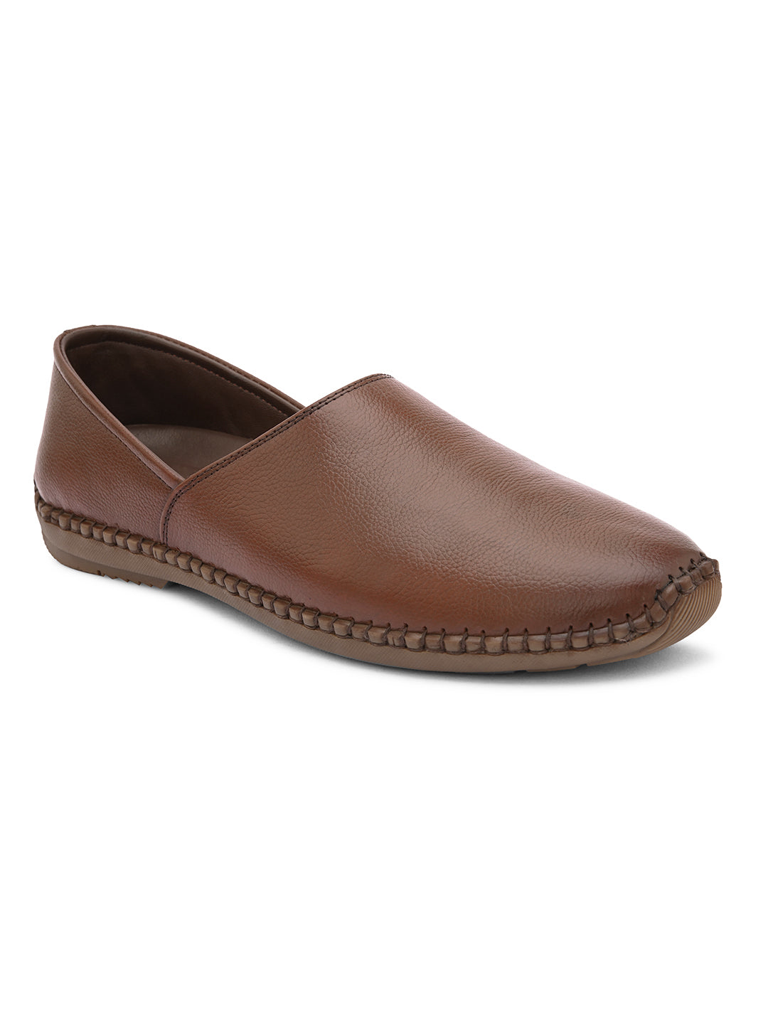 Nathan Ethnic Leather Slip-Ons - The Heels India
