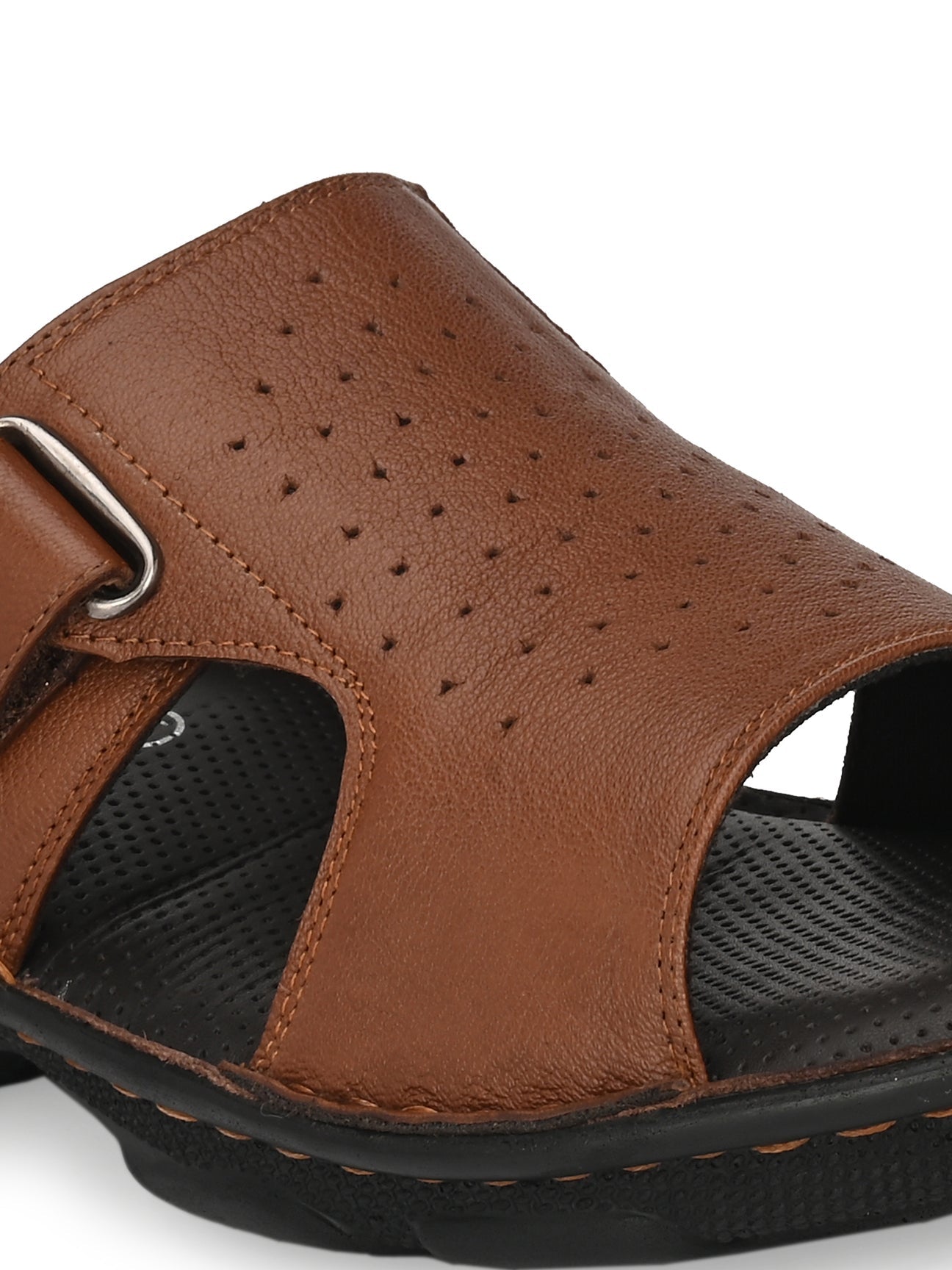 Declan Leather Velcro Cushion Slippers