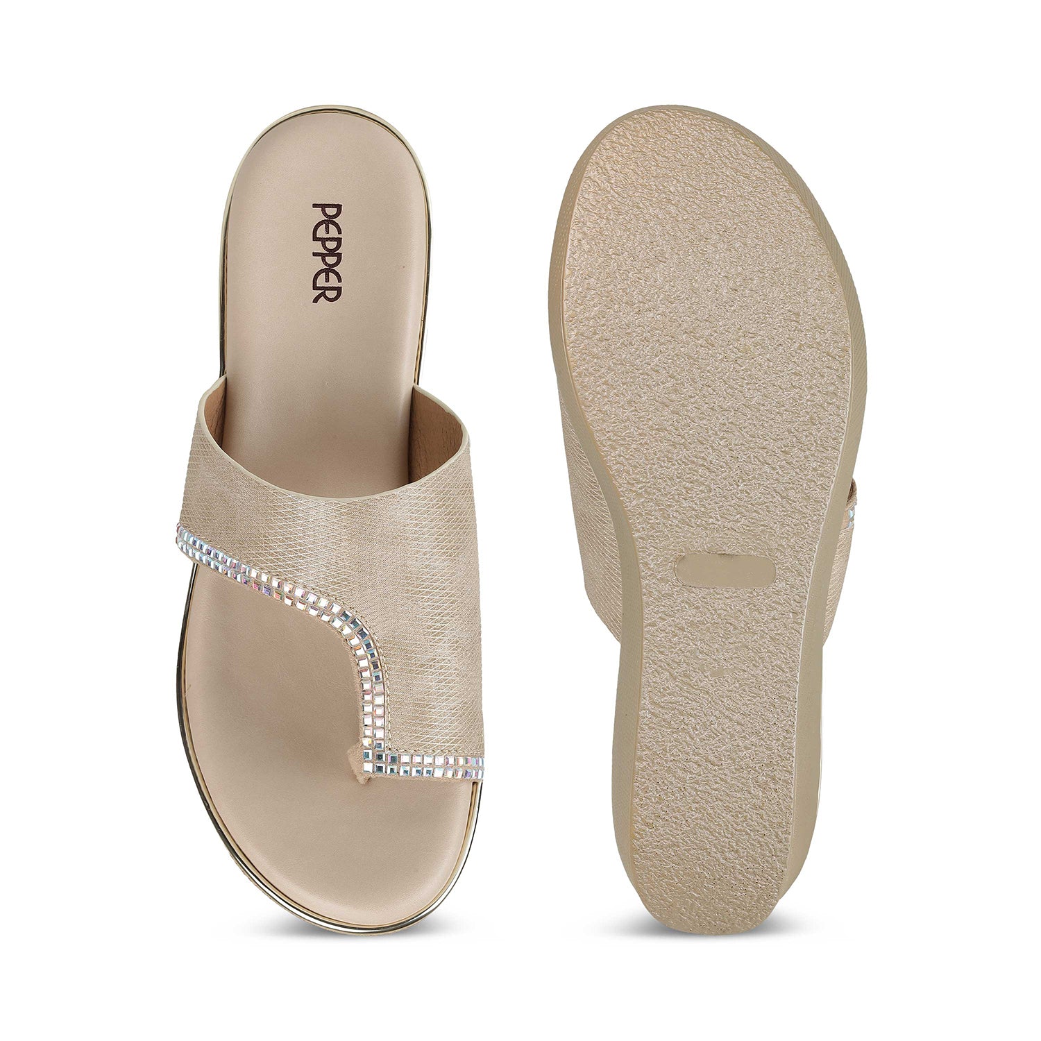 Mira Ethnic Fancy Slip On Wedge Heels