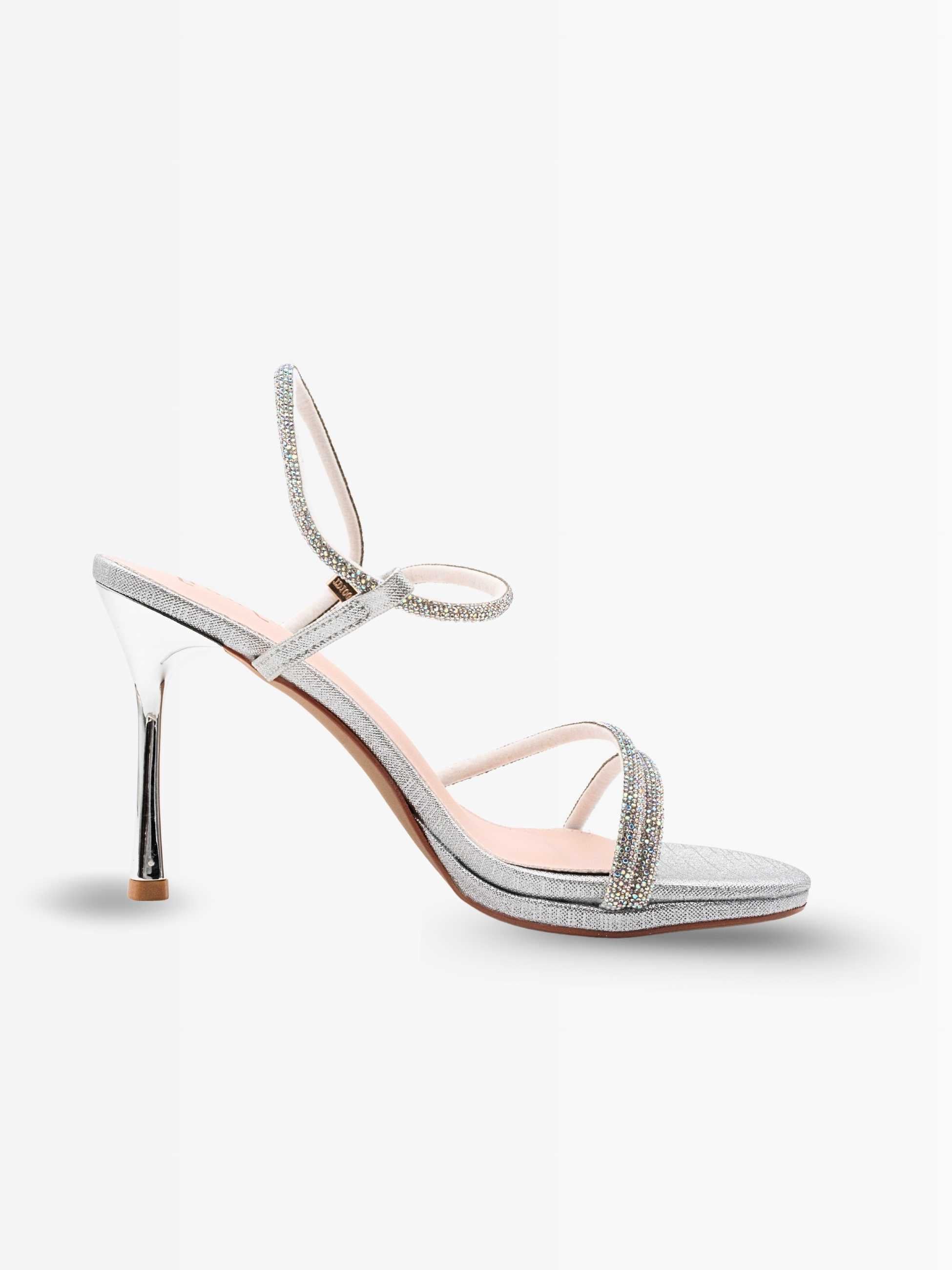 Zara Bling Strappy Pencil Heels