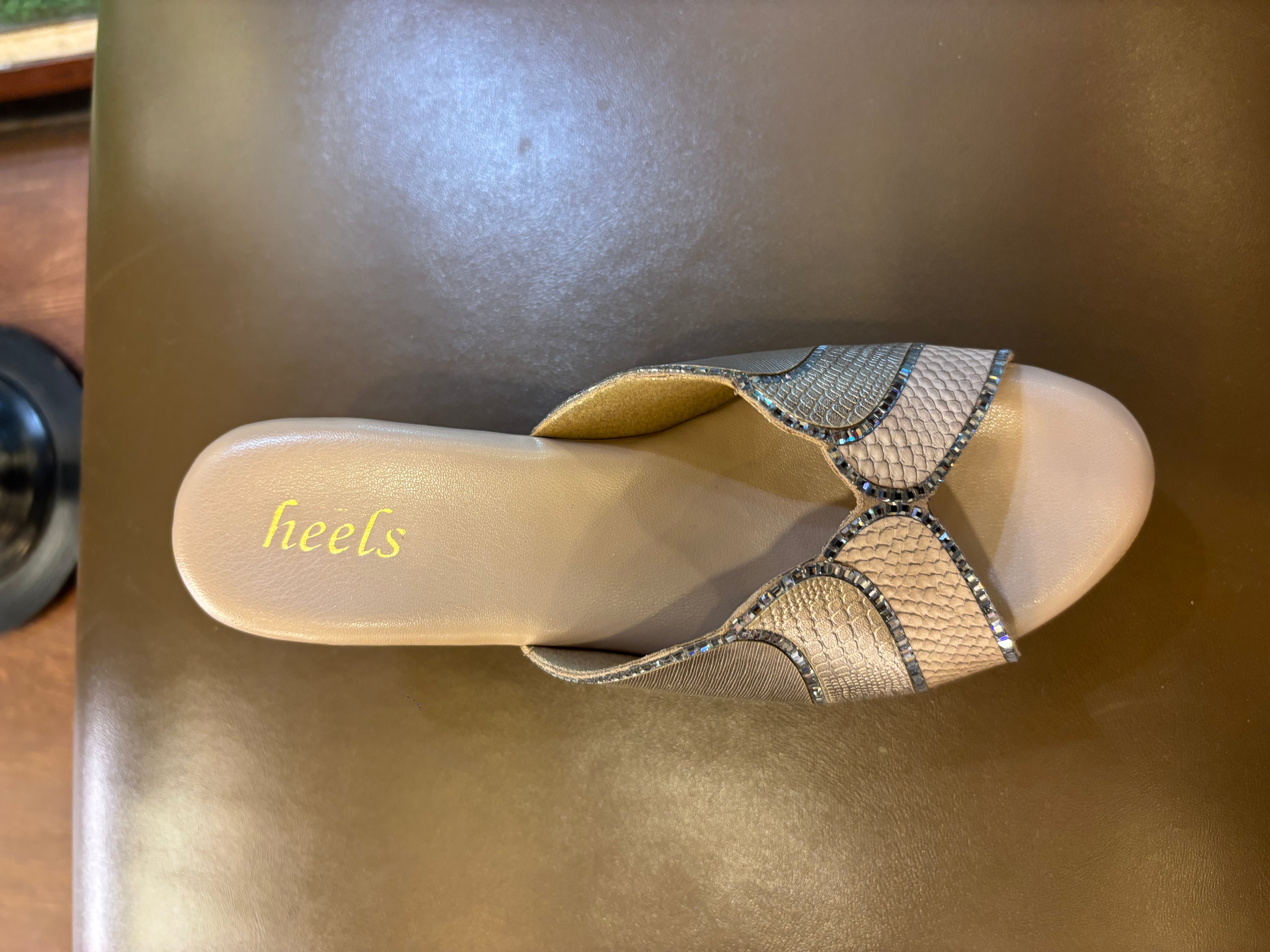 Silviya Bling Peep Toe Wedge Platform Heels - The Heels India