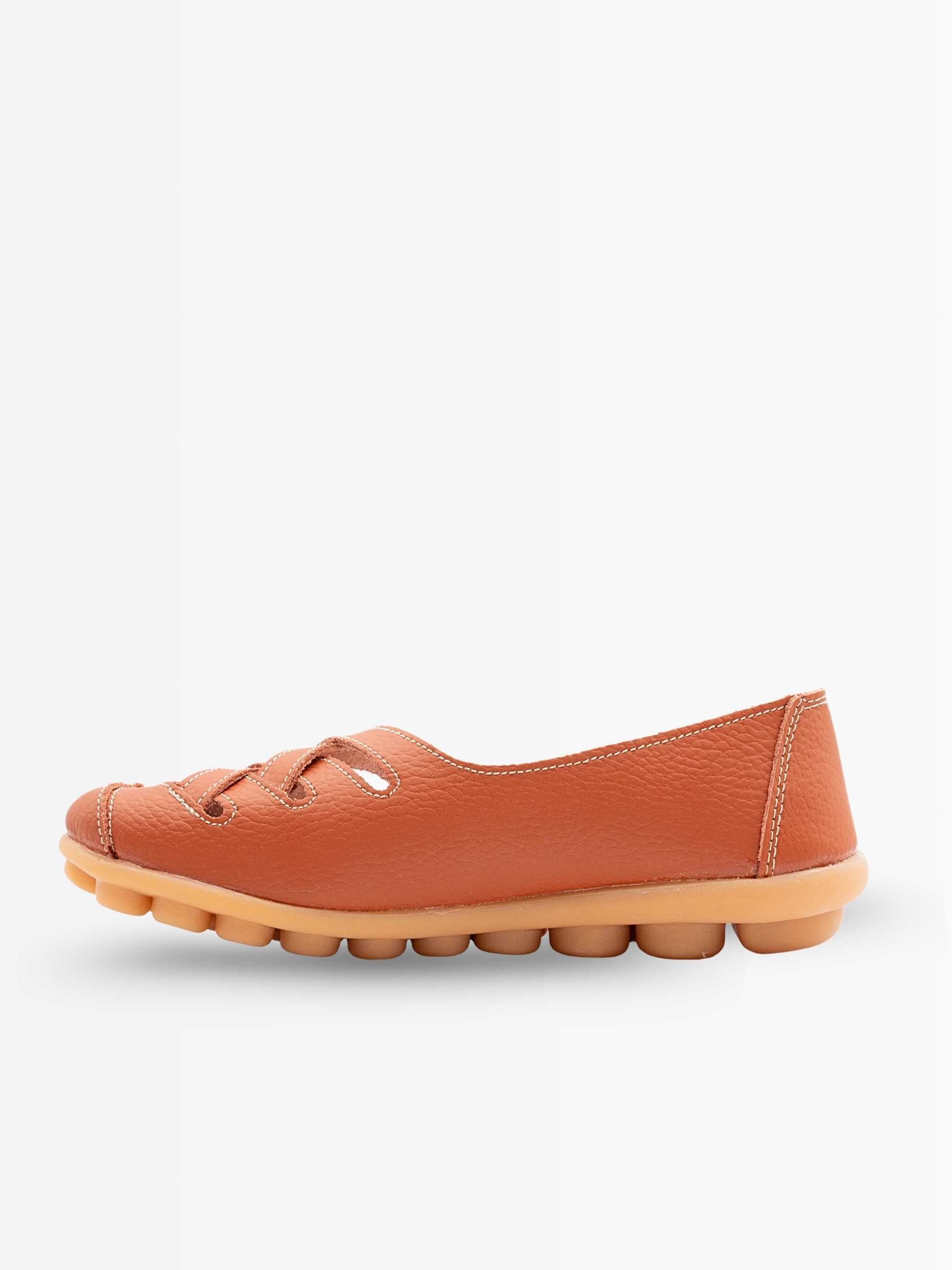 Zuri Criss Cross Leather Loafers