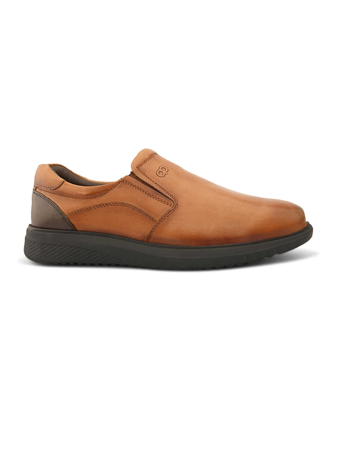 Regalia Tan Leather Slip ons - The Heels India