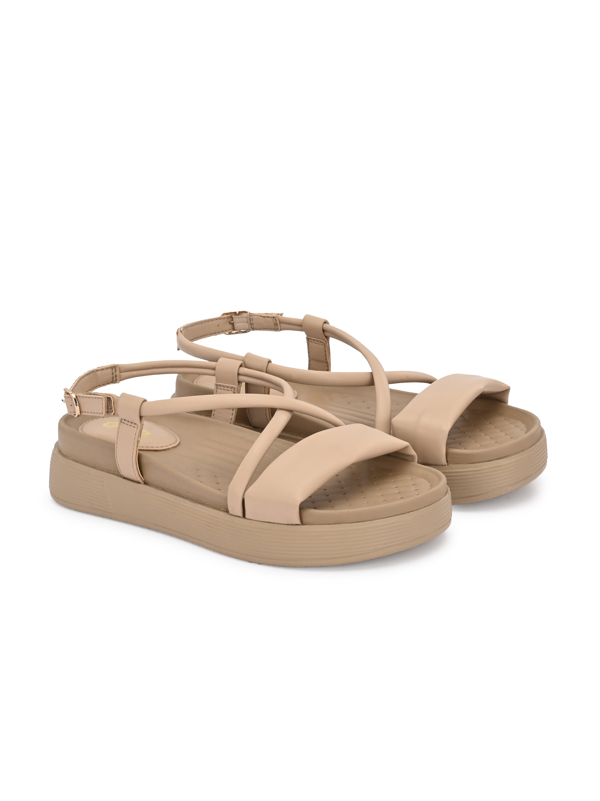 Roxy Back Elastic Wedge Sandals