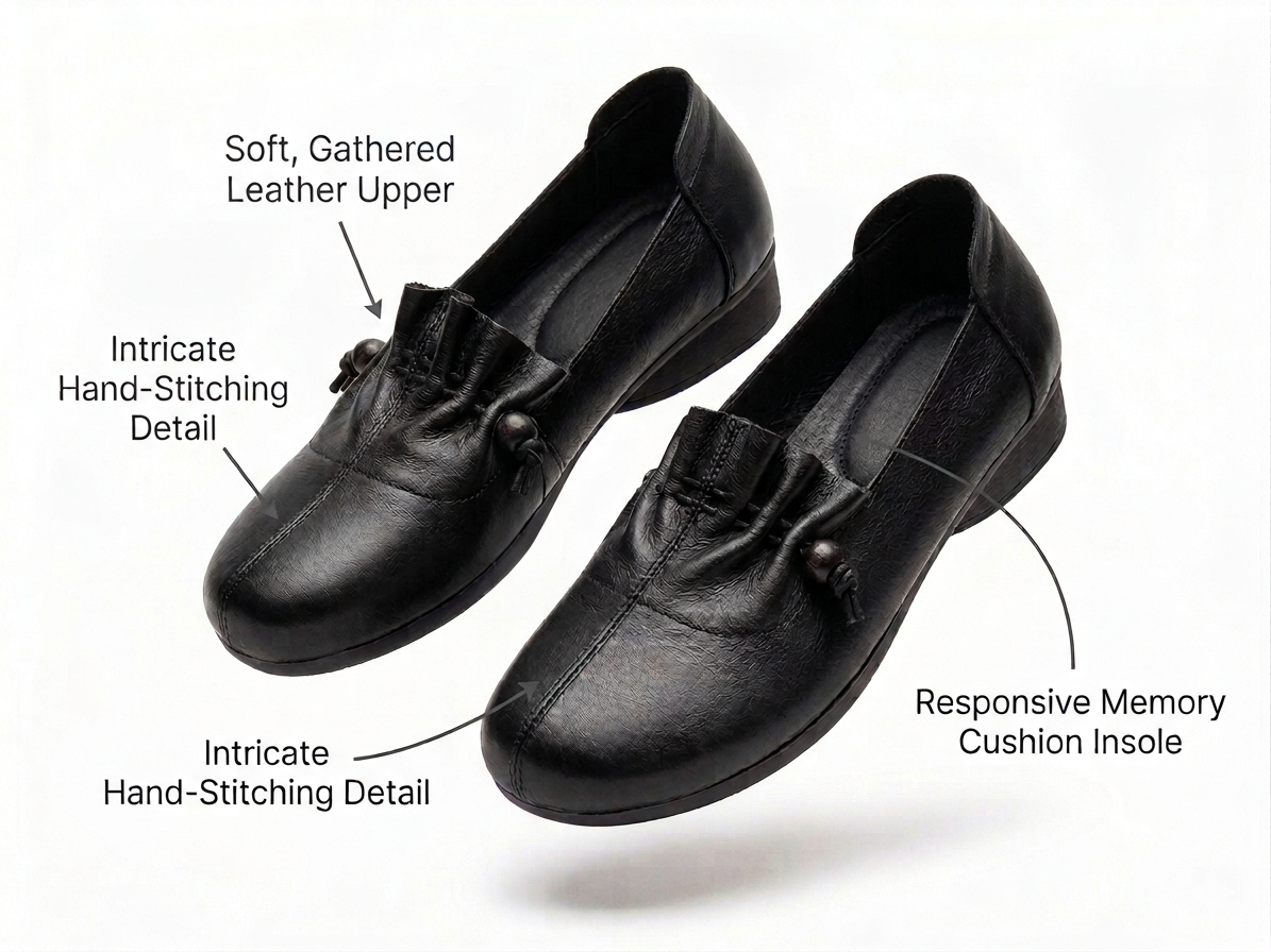Carlita Premium Leather Comfort Loafers - The Heels India